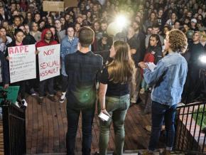 Students protest sexual assault at Ohio University in Athens