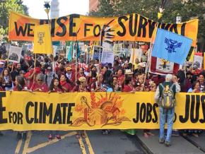 Tens of thousands took to the streets of San Francisco to protest the climate crisis