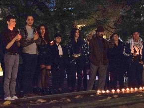 A vigil at Portland State University for the victims of the Tree of Life synagogue massacre